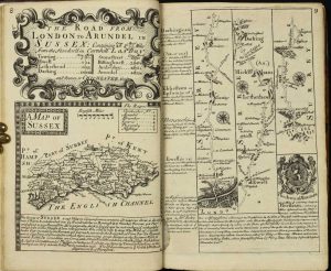 Britannia Depicta or Ogilby Improv'd; Being a Correct Coppy of Mr Ogilby's Actual Survey of all ye Direct & Principal Cross Roads in England and Wales ...