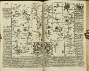 Britannia Depicta or Ogilby Improv'd; Being a Correct Coppy of Mr Ogilby's Actual Survey of all ye Direct & Principal Cross Roads in England and Wales ...