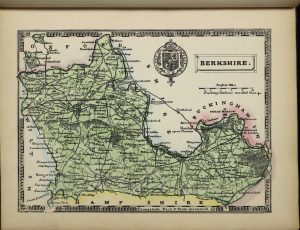 Johnson's Atlas of England; With all the Railways Containing Forty Two Separate Maps of the Counties and Islands