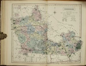 British Atlas, Comprising separate Maps of every County in England each Riding in Yorkshire and North & South Wales ... Compiled from the Maps of the Board of Ordnance and other Trigonometrical Surveys