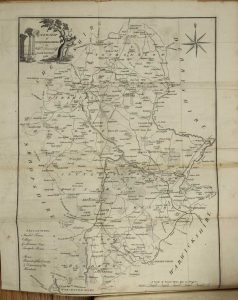 A Topographical Survey of the Counties of Somerset, Gloucester, Worcester, Stafford, Chester, and Lancaster. Containing A new-engraved Map of each County, with a complete Description of the Great, Direct, and Cross Roads ...