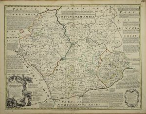 An Accurate Map of the Counties of Leicester and Rutland Divided into their respective Hundreds