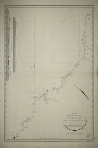 Carte de la Cote Occidentale d'Angleterre Depuis le Cap St. Agnes jusqu'a la Pte. de Hartland