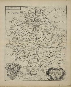A Mapp of Warwickshire with its Hundreds