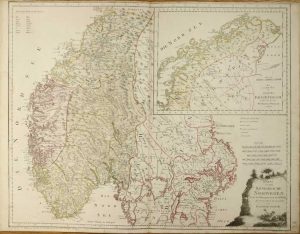 Karte von dem Konigreiche Norwegen nach O.A. Wangensteen und I.N. Wilse