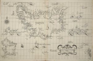 Carta Particolare dell'Isole di Islandia e Frislandia, con l'Isolette di Fare ...