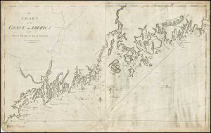 A Chart of the Coast of America from Wood Island to Good Harbour From Hollands Surveys