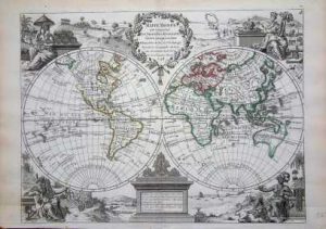 Mappe Monde qui Comprend les Nouvelles Decouvertes Faites jusqua ce Jour
