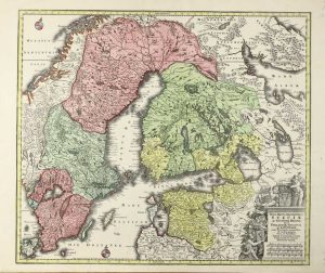 Nova Mappa Geographica Sueciae ac Gothiae Regna ut et Finlandiae Ducatum ac Lapponiam ...