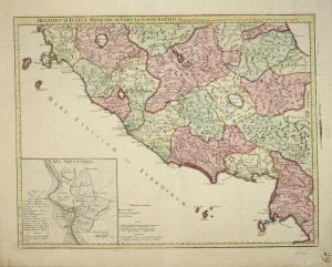 Regionum Italiae Mediarum Tabula Geographica pernoscendis Historiae Romanae ...