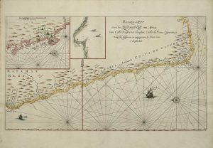 Pas-Kaarte van de Zuyd-west-Kust van Africa; van Cabo Negro tot Beoosten Cabo de Bona Esperanca