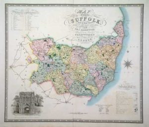 Map of the County of Suffolk