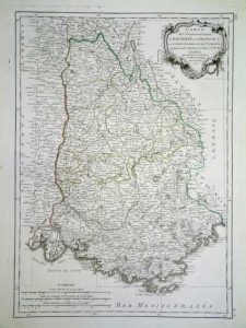 Carte des Gouvernements de Dauphine et de Provence