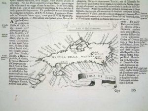 Isola di Lissa [verso] Citta di Curzola nella Dalmatia