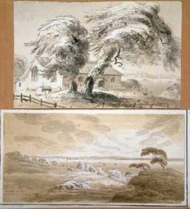 (Set of six pen and ink views in and around Southampton)