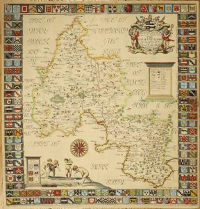 To the Right Reverend Father in God by Divine Permission Ld Bishop Oxon the Map of Oxfordshire Being his Lordship's Diocess, Newly Delineated, and after a New Manner ...