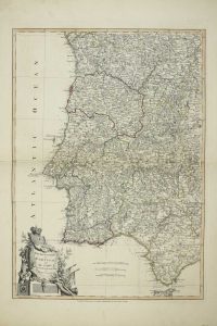 The Kingdoms of Portugal and Algarve from Zannoni's Map by J. Lodge Geographer