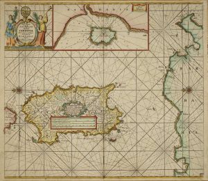 Pas-Caart van de Zee Kusten van 't Eylandt Sardinia met de Tegen over Geleegene Zee Kusten van Barbaria ...