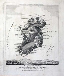 Geography Bewitched! or, a droll Caricature Map of Ireland