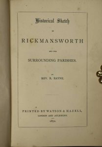 Historical Sketch of Rickmansworth and the Surrounding Parishes