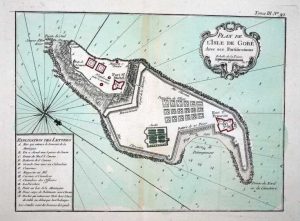 Plan de L'Isle de Gore Avec ses Fortifications