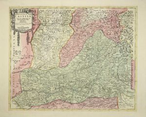 A Map of Old & New Castile From the Observations of Rodrigo Mendes Silva and others