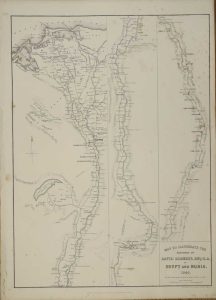 Map to Illustrate The Sketches of David Roberts, Esq: R. A. in Egypt and Nubia