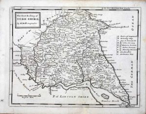 (Set of four maps of the County of Yorkshire)