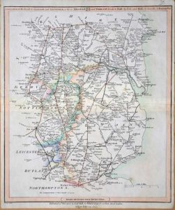 Continuation of the Roads to Glasgow, and Edinburgh, as far as Abberford, and York, with Roads to Hull, (by York) and Hull, (by Lincoln) & Barton Ferry