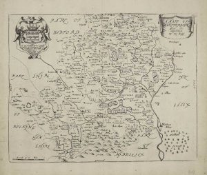 A Mapp of Hartfordshire with its hundreds