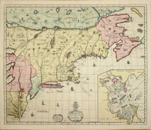 A New Mapp of New England and Annapolis with the Country's adjacent