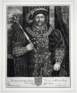 Henricus VIII Angliae Franciae & Hibern: Rex Fundr. Coll: Aedis Christi AoDi 1546