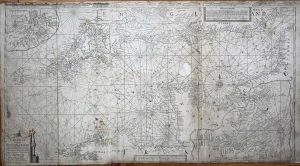 A New & Correct Draught of the Channell between England & France Shewing ye Sands Shoales depth of Water & Anchorage on ye said Coasts with the Setting of the Tydes and the time of High Water as observed by Capt. Edm. Halley