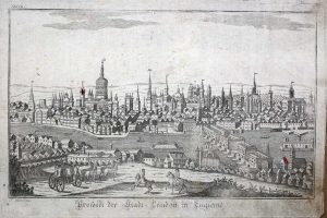 Prospect der Stadt London in England