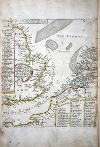 A Map of the Sea Coast of England France and Holland