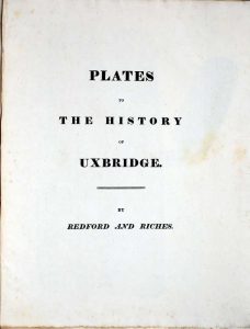 Plates To The History of Uxbridge