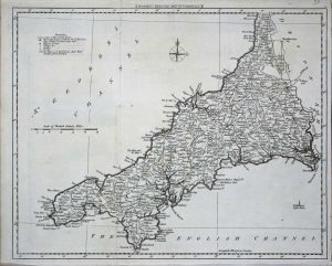 Bowles's Reduced Map of Cornwall