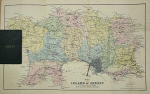 Map Of The Island Of Jersey Divided Into Parishes With all the Roads, Lanes, & c