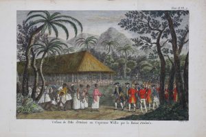 Cession de l'Isle d'Otahiti au Capitaine Wallis par la Reine Oberea