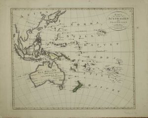 Karta Ofver Australien eller Polynesien