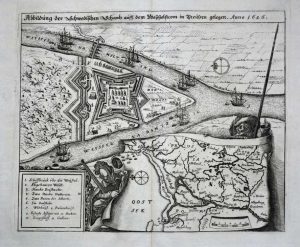 Abbildung der Schwedischen Schantz auff dem ... in Preussen gelegen. Anno 1626