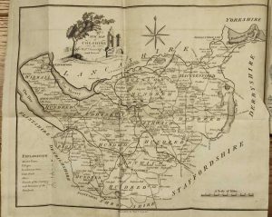 A Topographical Survey of the Counties of Somerset, Gloucester, Worcester, Stafford, Chester, and Lancaster. Containing A new-engraved Map of each County, with a complete Description of the Great, Direct, and Cross Roads ...