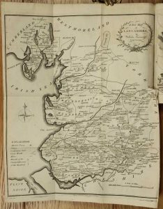 A Topographical Survey of the Counties of Somerset, Gloucester, Worcester, Stafford, Chester, and Lancaster. Containing A new-engraved Map of each County, with a complete Description of the Great, Direct, and Cross Roads ...