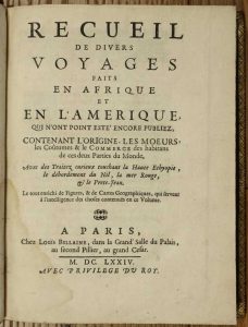 Recueil de Divers Voyages Faits en Afrique et en L'Amerique