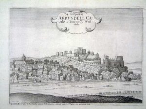 A Prospect of Arrundell Castle & Towne on ye West side