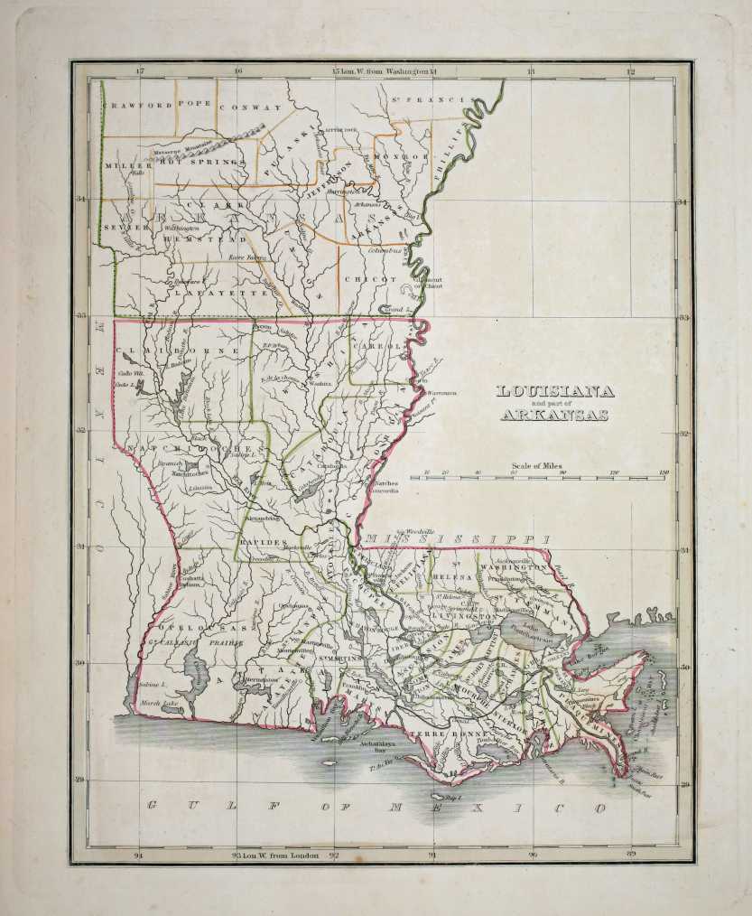 Map Of Arkansas And Louisiana