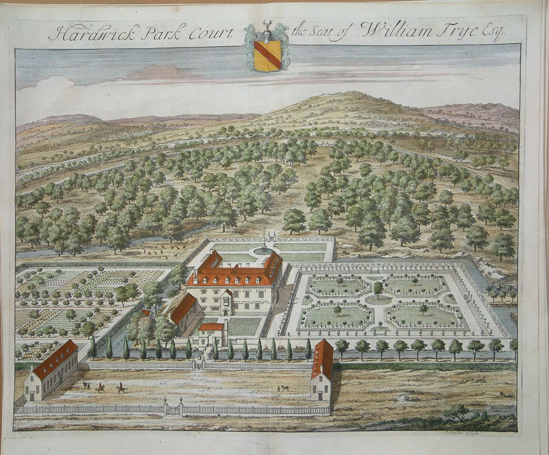 Hardwick Park Court decorative print