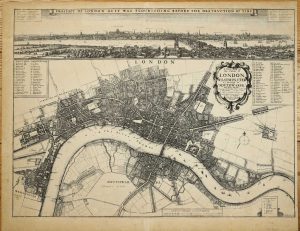 A New Map of the Citties of London Westminster & ye Borough of Southwarke