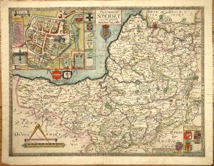 The County of Somerset exactly plotted. Published Ano. 1665