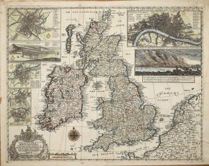 A new and Exact Map of Great Britannie Containing the three Kingdomes of England, Scotland and Ireland. with the Principalite of Wales etc. as also an Addition of severall of ye Cheef Citties, belonging to the sayd kingdomes